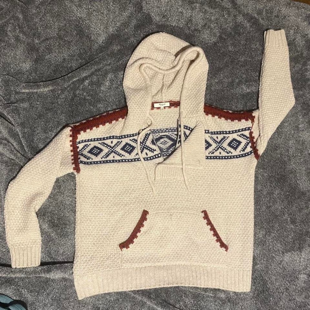 Madewell Hooded Knit Sweater
